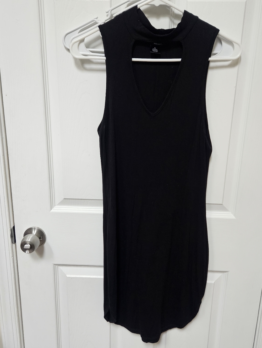 Black Sleeveless V-Neck Women’s Top